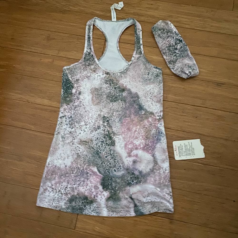 Lululemon racerback tank and matching headband